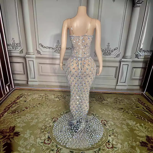 Vestido Sirena Elegante sin Espalda - Image 4