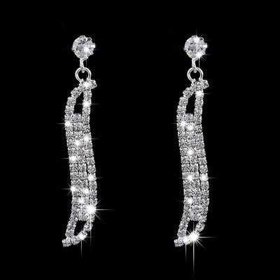 Conjunto de Joyería Nupcial con Dos Piezas y Cristales Brillantes - Image 4