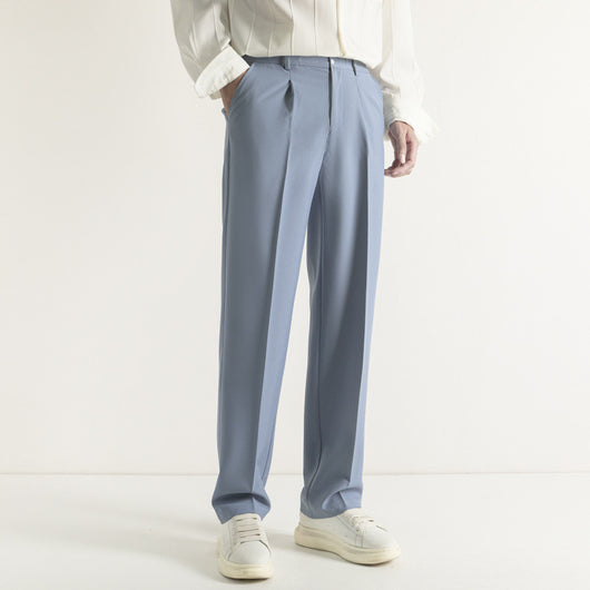 Pantalón de Traje Recto Casual Holgado para Hombre - Image 7
