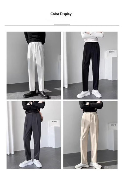 Pantalones de Vestir Casual Rectos para Hombre - Versátiles y Elegantes - Image 22