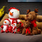 Peluche Navideño Muñeco de Nieve y Reno Ragdoll - Regalo Perfecto