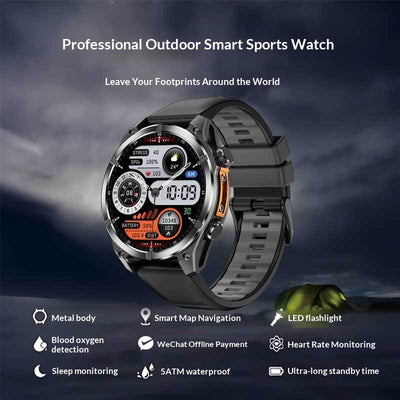 Smartwatch Deportivo con Lámpara Integrada para Running y Senderismo - Image 6