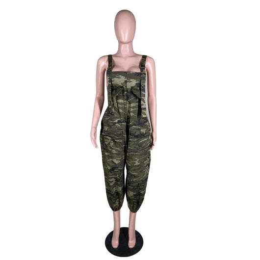 Jumpsuit Holgado de Camuflaje para Trabajo Casual - Image 11