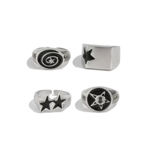 Anillo Hip-hop Estrella de Cinco Puntas Articulado para Hombre - Image 5