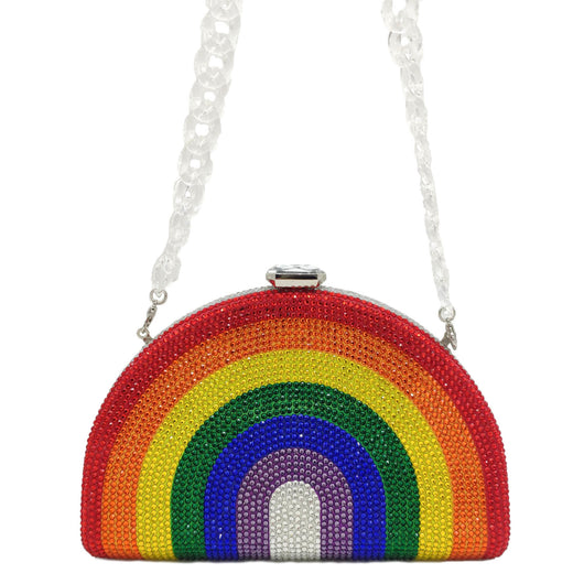 Cartera Clutch Diamante Arcoíris - Image 4