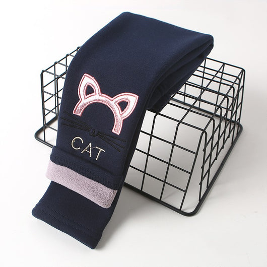 Pantalones para Bebé con Bordado de Gatito Cartoon - Image 15