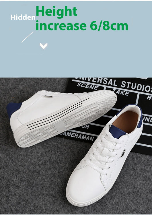 Zapatos Deportivos Casuales con Plantilla Elevadora y Tacón Plano para Hombre - Image 11