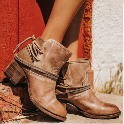 Botas de Invierno para Mujer en Cuero PU - Elegancia y Calidez