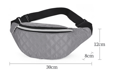 Bolsa de Cintura Nylon de Gran Capacidad Unisex con Correa Diagonal - Image 10