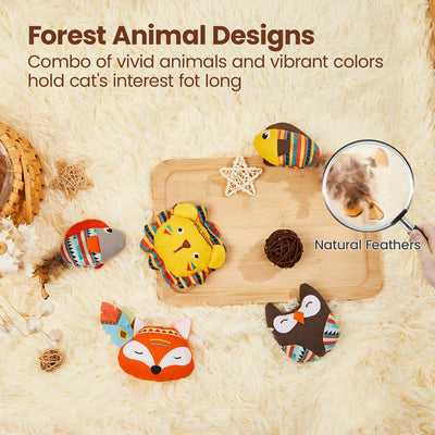 Juguetes Interactivos para Gatos con Catnip - Animales de la Selva Resistentes a Mordidas - Image 4