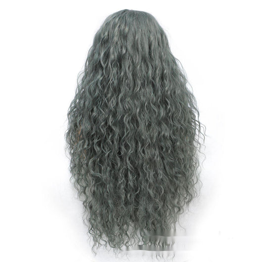 Peluca Capucha de Cabello Rizado Largo en Fibra Sintética - Image 7
