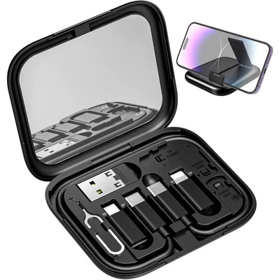Organizador Multifuncional con Espejo, Cargador y Soporte para Celular - Image 11