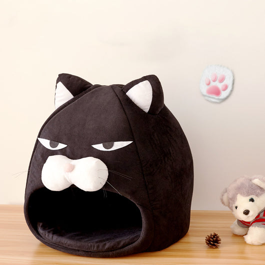 Casa Cama para Gatos con Nido Acogedor y Tapete Absorbente - Image 10