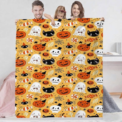 Manta de Franela con Diseños Estampados de Halloween - Image 17
