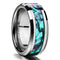 Anillo de Tungsteno Dorado con Baño Negro