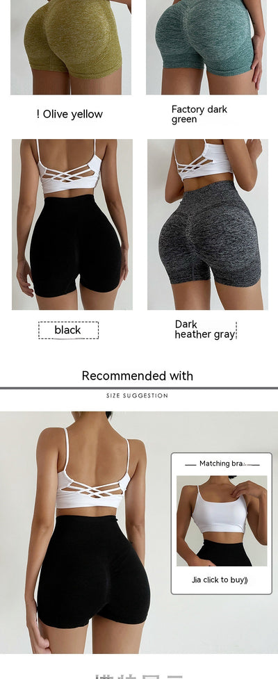 Shorts de Yoga Cintura Alta Levanta Glúteos - Secado Rápido sin Costuras - Image 16