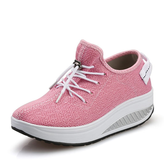 Zapatos Deportivos Tejidos con Suela Gruesa - Comodidad y Estilo