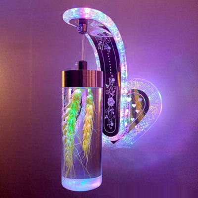Lámpara de Pared Colgante de Cristal Acrílico Ovalado con Luz Cálida para Hoteles y Dormitorios - Image 4