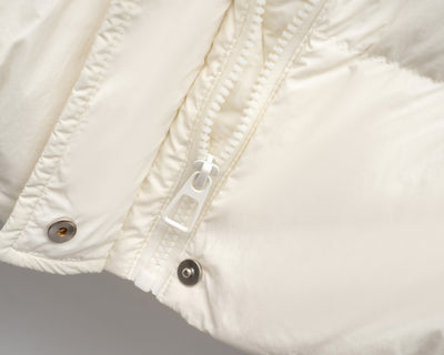 Abrigo de Plumas de Pato Grueso y Suelto para Mujer Petite con Cuello de Pie - Image 14