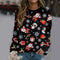 Suéter Navideño Estampado con Reno - Estilo Europeo y Americano para Mujer