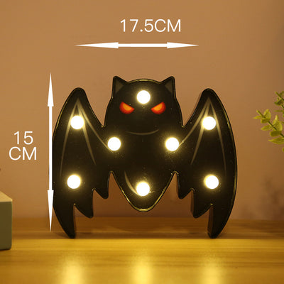 Luces LED Decorativas para Halloween - Figuras de Calabaza, Araña y Calavera - Image 10
