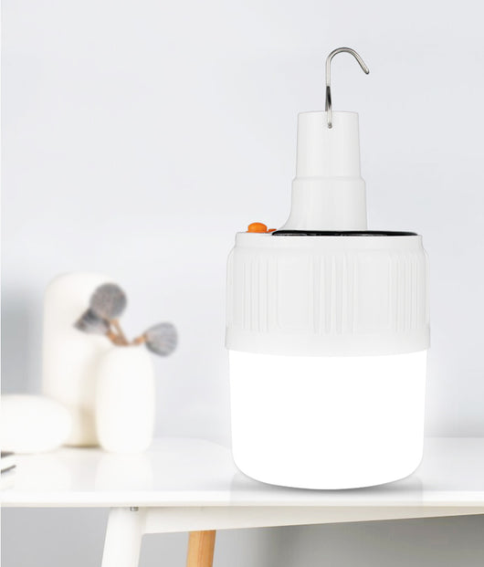 Lámpara LED Recargable con Control Remoto y Carga Solar