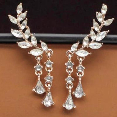 Aretes geométricos con borla larga elegante - Image 6