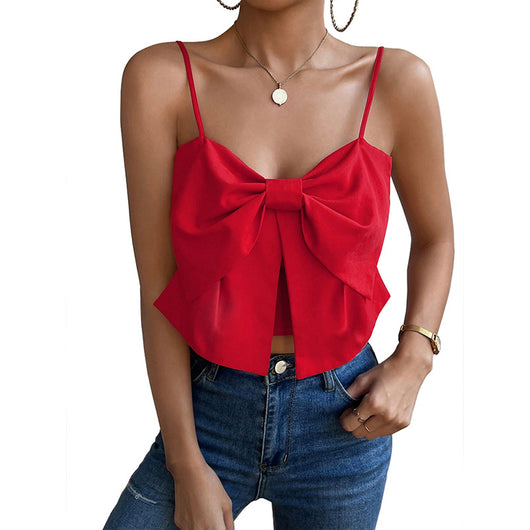 Blusa Femenina con Cobertura Abdominal y Detalle de Moño