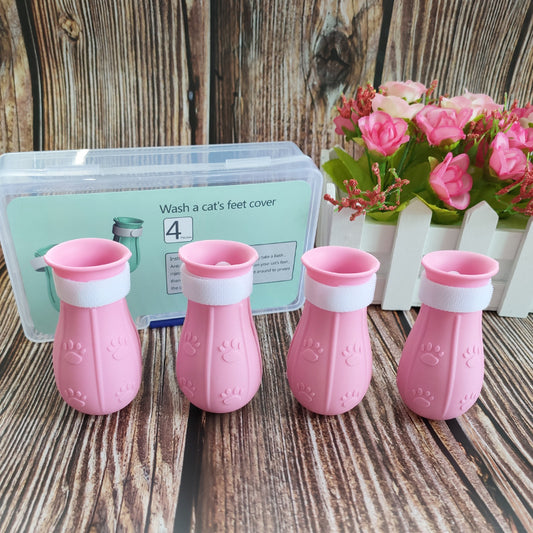 Protectores de Silicona Suave para Gatos - Cubiertas Antiarañazos para Baño y Cuidado