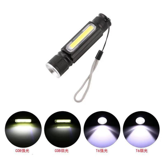 Linterna LED COB T6 Recargable por USB - Luz Potente y Portátil - Image 2