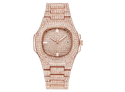 Reloj de Lujo para Hombre con Diamantes y Calendario - Cuarzo Premium - Image 25