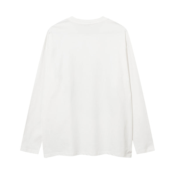 Camiseta Manga Larga Cuello Redondo con Estampado para Hombre