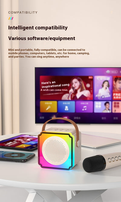 Micrófono Karaoke Doble con Parlante para Interiores y Exteriores - Image 21
