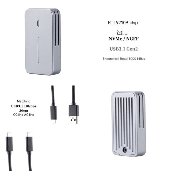 Adaptador Dual Protocolo 10Gbps Carcasa Aluminio CNC con Disipación Térmica - Image 3