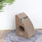 Rascador Curvo Triangular para Gatos - Afilador de Garras Premium