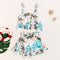 Conjunto Niña Blusa y Falda Estampado Coco Tropical