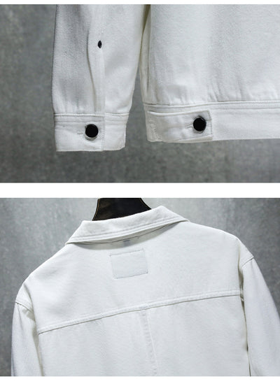 Chaqueta Denim Casual con Solapa para Hombre - Image 6