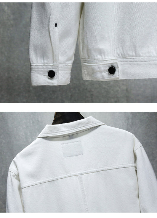 Chaqueta Denim Casual con Solapa para Hombre - Image 6