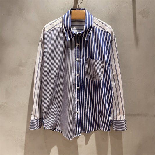Blusa Suelta de Patchwork para Mujer - Diseño Trendy y Versátil - Image 2