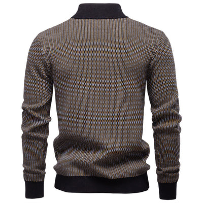 Suéter Casual para Hombre con Cuello Alto y Cierre Medio - Image 2