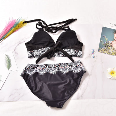 Bikini Estampado con Corte Dividido - Image 11