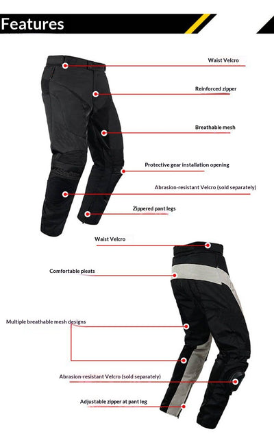 Pantalones de Motociclismo Deportivo para Hombre y Mujer - Image 28