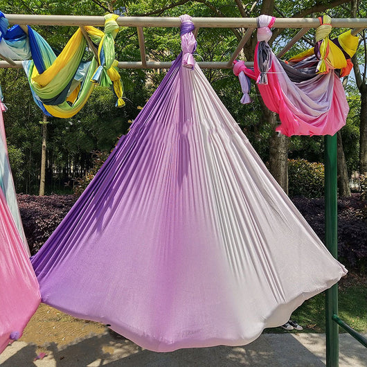 Hamaca de Yoga Aéreo Antigravedad con Degradado de Colores - Image 15