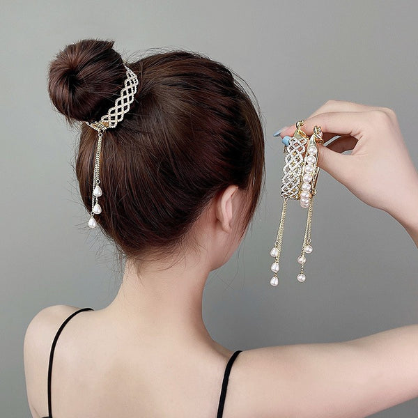 Pasador de Cabello con Broche de Cola de Caballo - Diseño Elegante