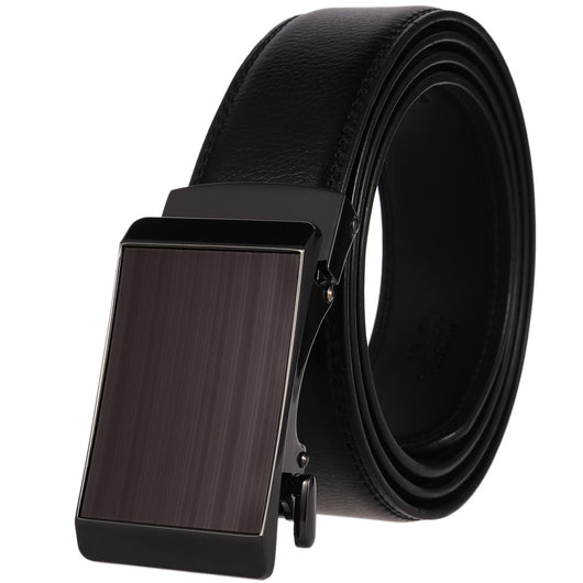 Cinturón de Cuero Genuino con Hebilla Automática para Hombre - Estilo Ejecutivo - Image 5