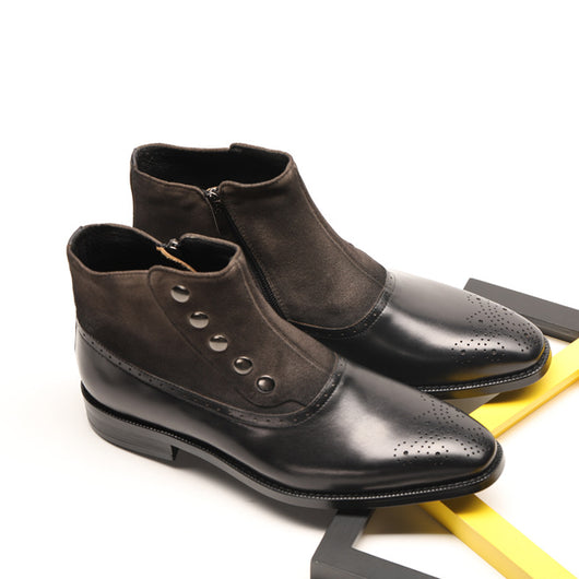 Botas Martin de Cuero con Remaches - Estilo Urbano para Hombre - Image 10