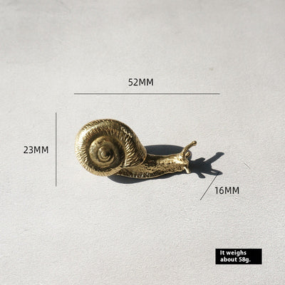 Tirador de Caracol Retro Europeo en Latón para Muebles y Puertas - Image 6