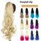 Clip Extensión de Cabello Rizado Multicolor con Cola de Caballo
