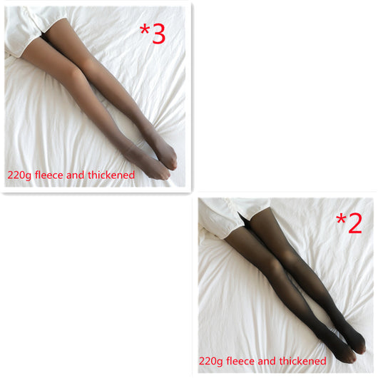 Leggins Térmicos Translúcidos Talla Grande con Forro Polar para Invierno - Image 32