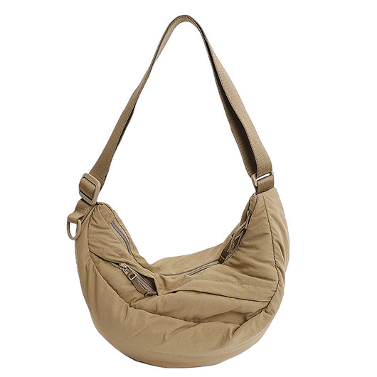 Bolsa Casual de Gran Capacidad Dumpling de Color Sólido Versátil - Image 11